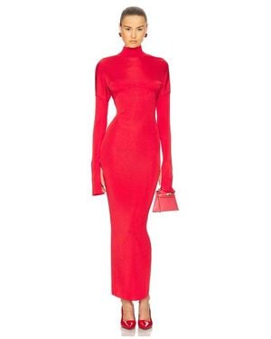 Helsa Cordelia Maxi Knit Dress - Red