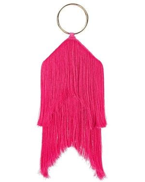 OLGA BERG Jamie Fringed Bag - Pink