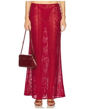 LOBA Laura Maxi Skirt - Red