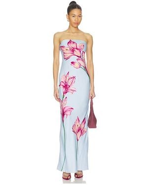 Rococo Sand Strapless Maxi Dress - White