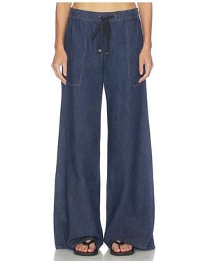 7 For All Mankind Utility Pull On Wide Leg Jean - Blue