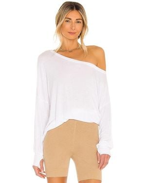 Michael Lauren Kristopher Open Shoulder Top - White