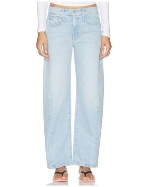 Mother The Mid Rise Half-Pipe Hover Jeans - Blue