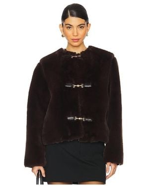 Lovers + Friends Rhoda Faux Fur Jacket - Black