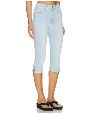 Mother The Stunner Zip Bunny Snip Jeans - Blue