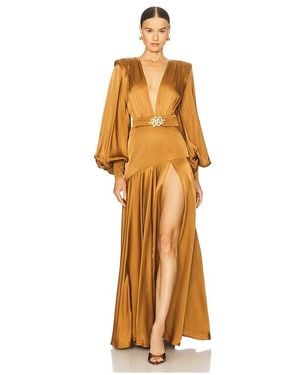 Bronx and Banco Flared Dress in Purple | Lyst