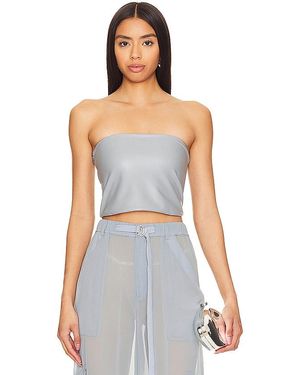 LAPOINTE Tube-Top Aus Lederimitat - Weiß
