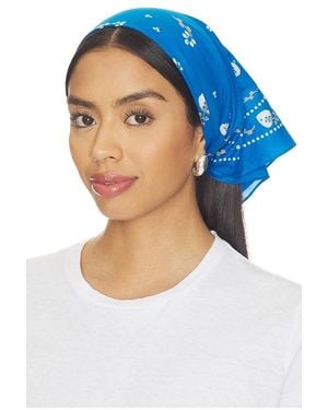 Rag & Bone Floral Western Bandana - Blue