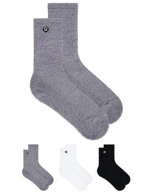 lululemon Daily Essential Socks 3 Pair - Grey