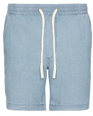 Marine Layer Saturday Seersucker Short 6 - Blue