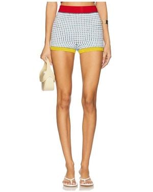 MY BEACHY SIDE Maje Hand Crochet Shorts - Blue