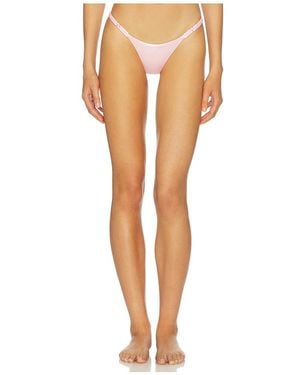 Isa Boulder High Weave Bikini Bottom - White