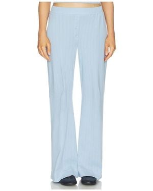 VIR VITA Pointelle Lounge Pant - Blue