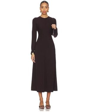 Vince Curved Seam Rouched Dress - White