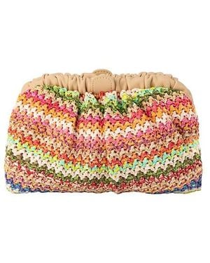 OLGA BERG Amalia Petite Gathered Clutch - Multicolour