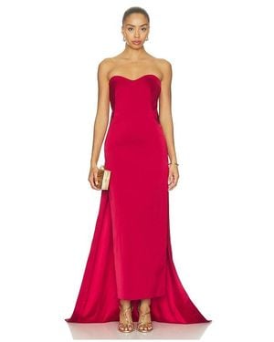 Jonathan Simkhai Vestido Midi Sin Tirantes Dinah En Color Rojo Talla (También En 2, 4, 6, 8)