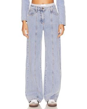 Lioness Dawson Wide Leg Jeans - Blue