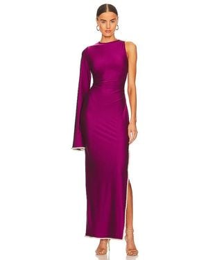 Khanums X Revolve Khriya Pearl Trim Maxi Dress - Purple