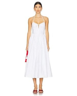 Sans Faff Como Poplin Cotton Dress - White