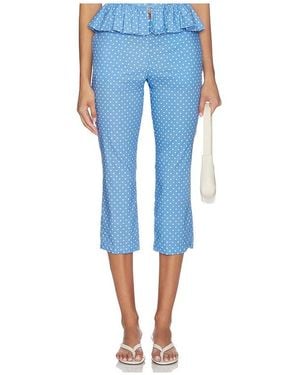 Caroline Constas Andi Capri Pants - Blue