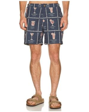 Marine Layer 6 Archive Parker Tailored Trunk - Blue