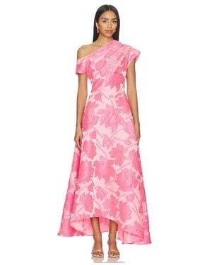 Elliatt Dionne Asymmetrical Maxi Gown - Pink