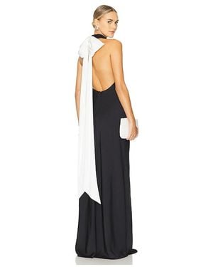 Misha Evianna Satin Gown - White