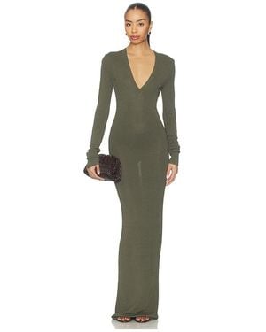 Entire studios V Neck Dress - Green