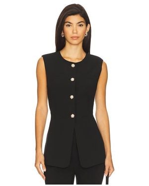 FAVORITE DAUGHTER Top Sin Mangas Clocking En Color Negro Talla (También En M, S)