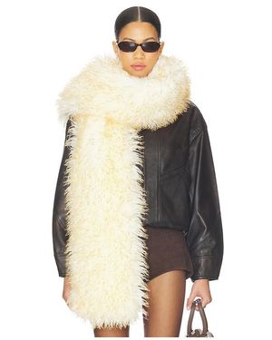 Lamarque Haris Faux Fur Scarf - Natural