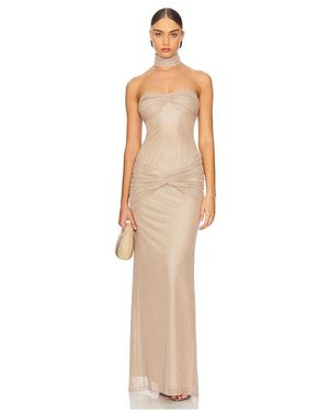 Mirror Palais The Starlite Gown - Natural