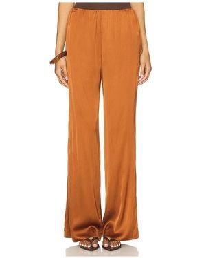 GOOD AMERICAN Satin Pull-On Trousers - Orange