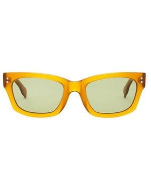 Decade Eyewear Milton Square Sunglasses - Yellow