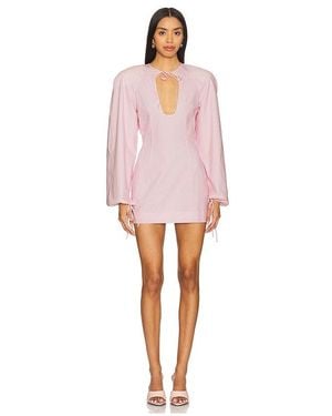 ROWEN ROSE Kleid Mit Tropfenausschnitt - Pink