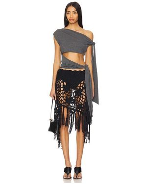 Jaded London Double Knotted Top - Black