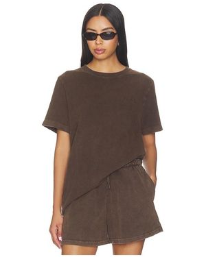 The Upside Soho Eva Crew Neck Tee - Brown