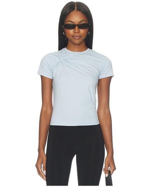 GOOD AMERICAN Super Stretch Twist Tee Shirt - White