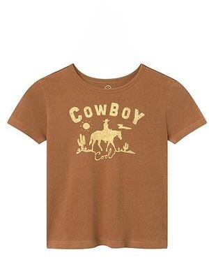 Junk Food Camiseta Cowboy Cool En Color Marrón Talla (También En S, Xxs, Xs, M)