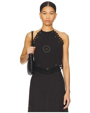 RIXO London Ayanna Top - Black
