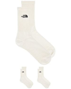 The North Face Everyday Crew Norm Sock 2 Pack - White