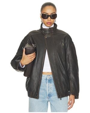 Agolde Danver Moto Jacket - Black