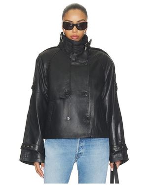 Gestuz Avic Leather Jacket - Black