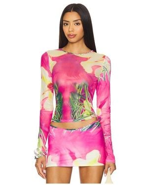 Miaou X Revolve Long Sleeve Tee - Pink
