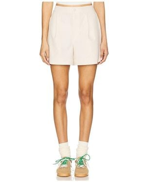 Varley Mariya Easy Pleat Short - White