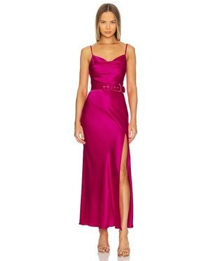 Nicholas X Revolve Simone Cowl Neck Gown - Red