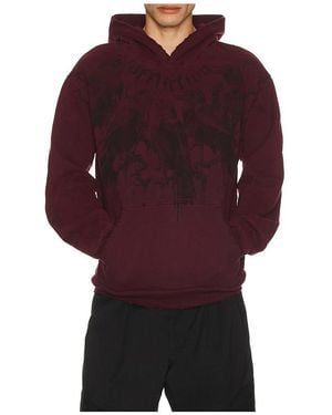 Affliction Crows Hoodie - Red