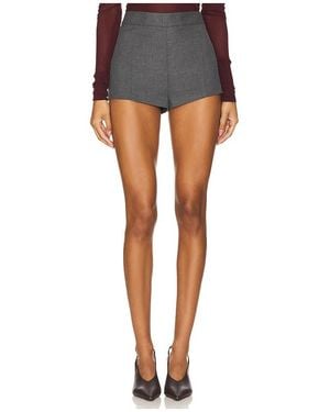 Gestuz Paula Melange High-Rise Shorts - Black