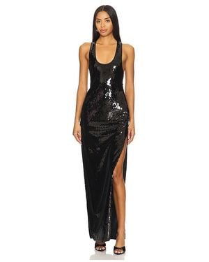 retroféte Bella Sequin Dress - Black