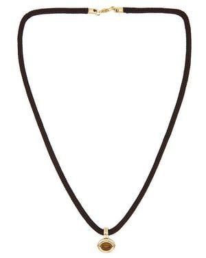 Shashi Maxwell Cord Necklace - Black