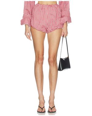 AEXAE Short Globo De Lino En Color Rojo Talla (También En Xs, S) - Rosa